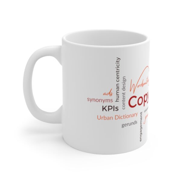 Copywriting Word Cloud Mug (White) - Image 2