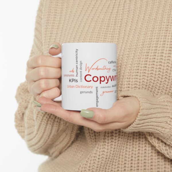 Copywriting Word Cloud Mug (White) - Image 7