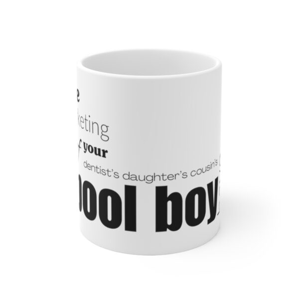 Pool Boy Marketing Opinions Mug (White) - Image 2