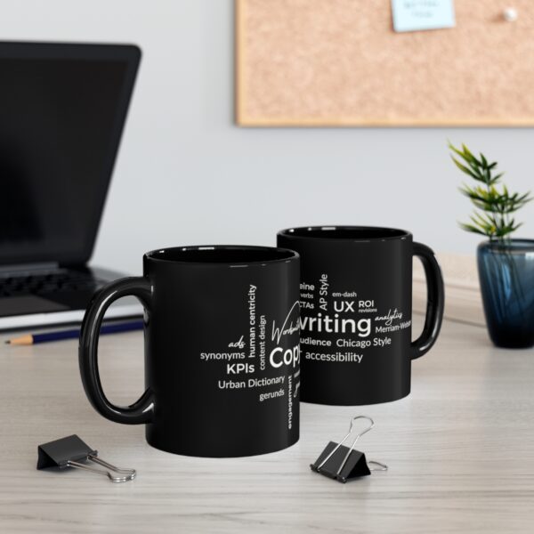 Copywriting Word Cloud Mug (Black) - Image 5