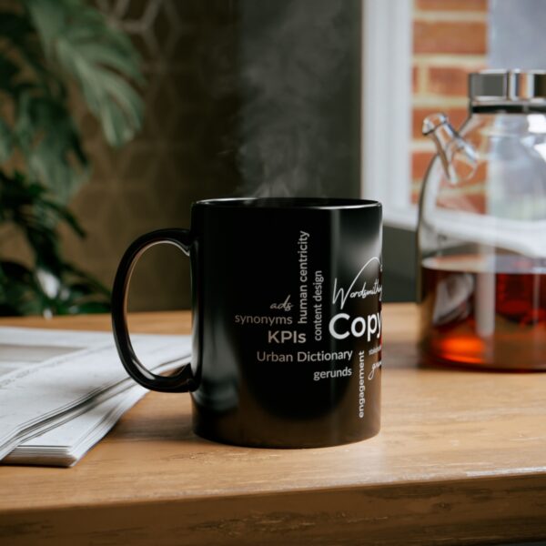 Copywriting Word Cloud Mug (Black) - Image 6